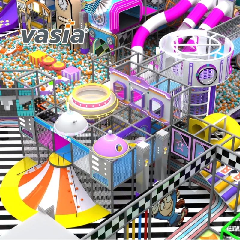 Vasia Play smart layout shopping mall indoor playground, custom commercial soft play equipment for kids
