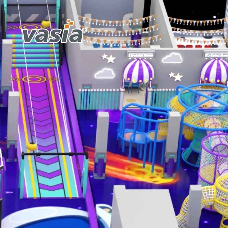Vasia Play traffic‑flow optimized mall indoor playground, commercial soft play guiding smooth visitor circulation