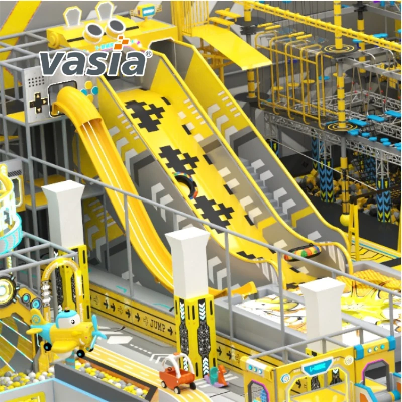 Vasia Play family‑zone shopping mall indoor playground, integrated commercial soft play space for parent‑child recreation