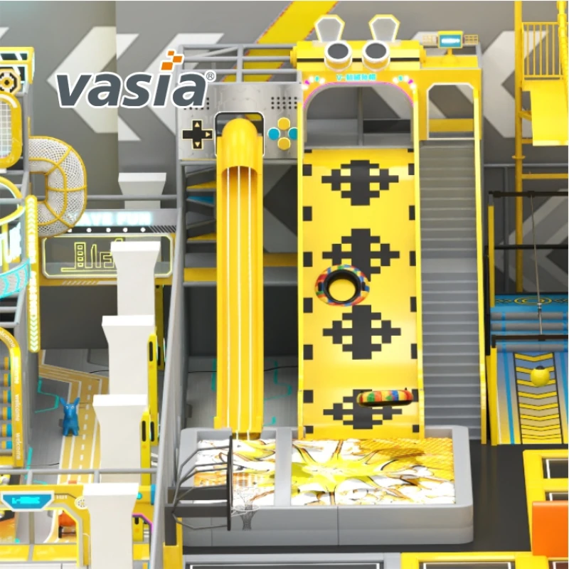 Vasia Play family‑zone shopping mall indoor playground, integrated commercial soft play space for parent‑child recreation