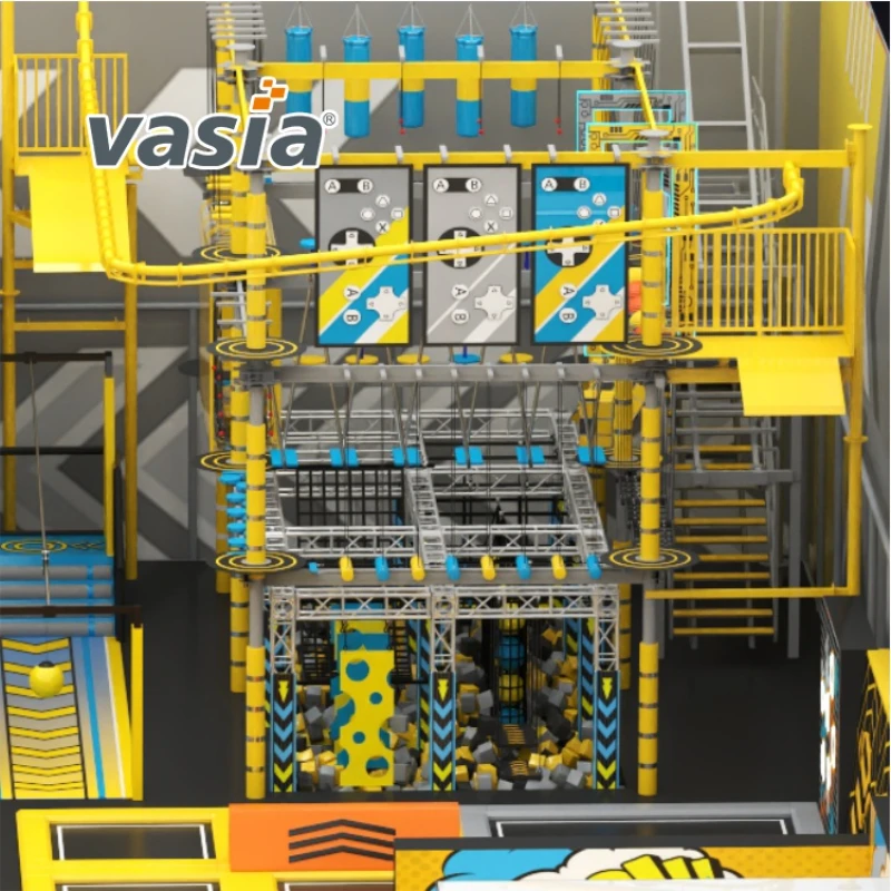 Vasia Play family‑zone shopping mall indoor playground, integrated commercial soft play space for parent‑child recreation
