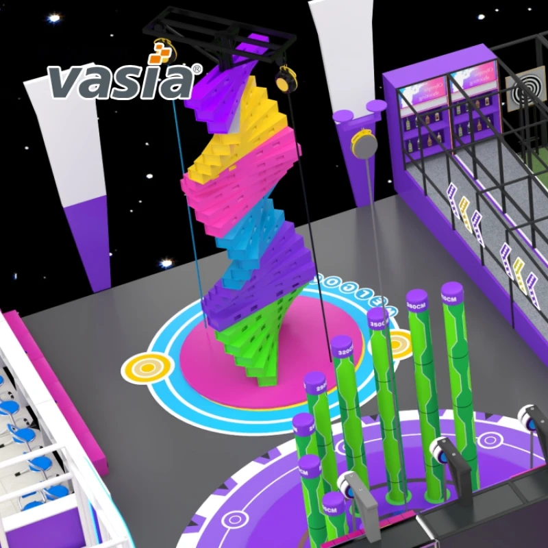 Vasia Play full‑set indoor amusement park turnkey render for mall