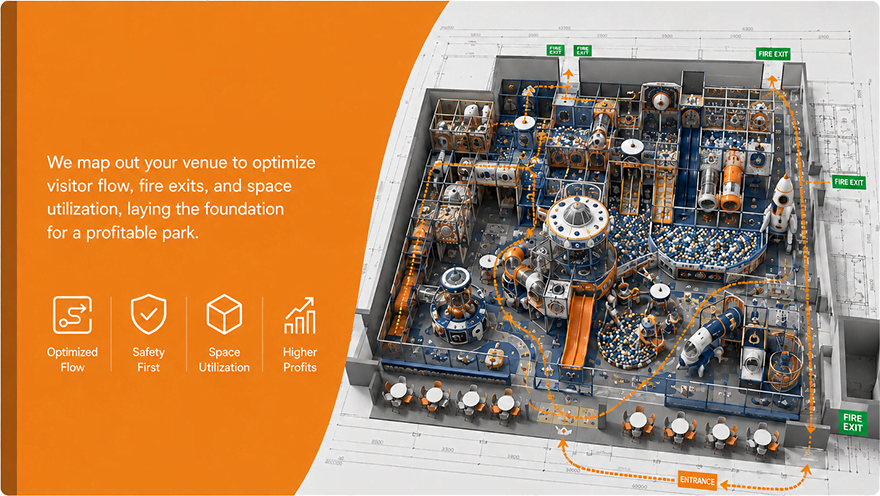 Commercial Playground CAD Layout Planning